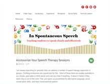 Tablet Screenshot of inspontaneousspeech.com